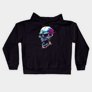 Skull retro80s Kids Hoodie